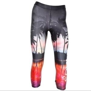 Women’s Terez X Soulcycle Palm Tree Print Capri
